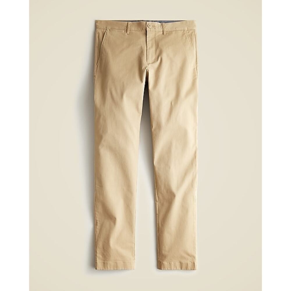 J.Crew 770 Straight-fit stretch Preppy chino Casual pant Khaki 34/36 NWOT